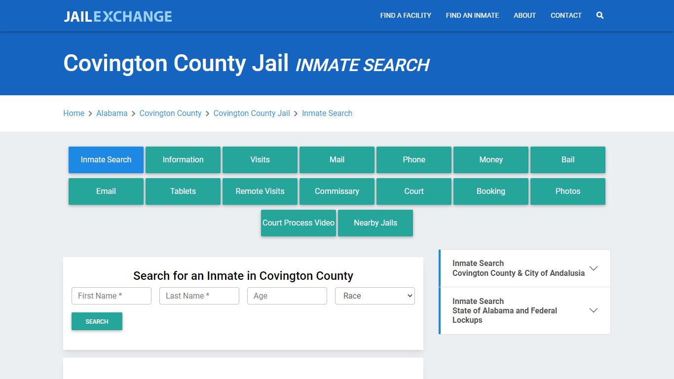 Covington County Jail, AL Inmate Search: Roster & Mugshots